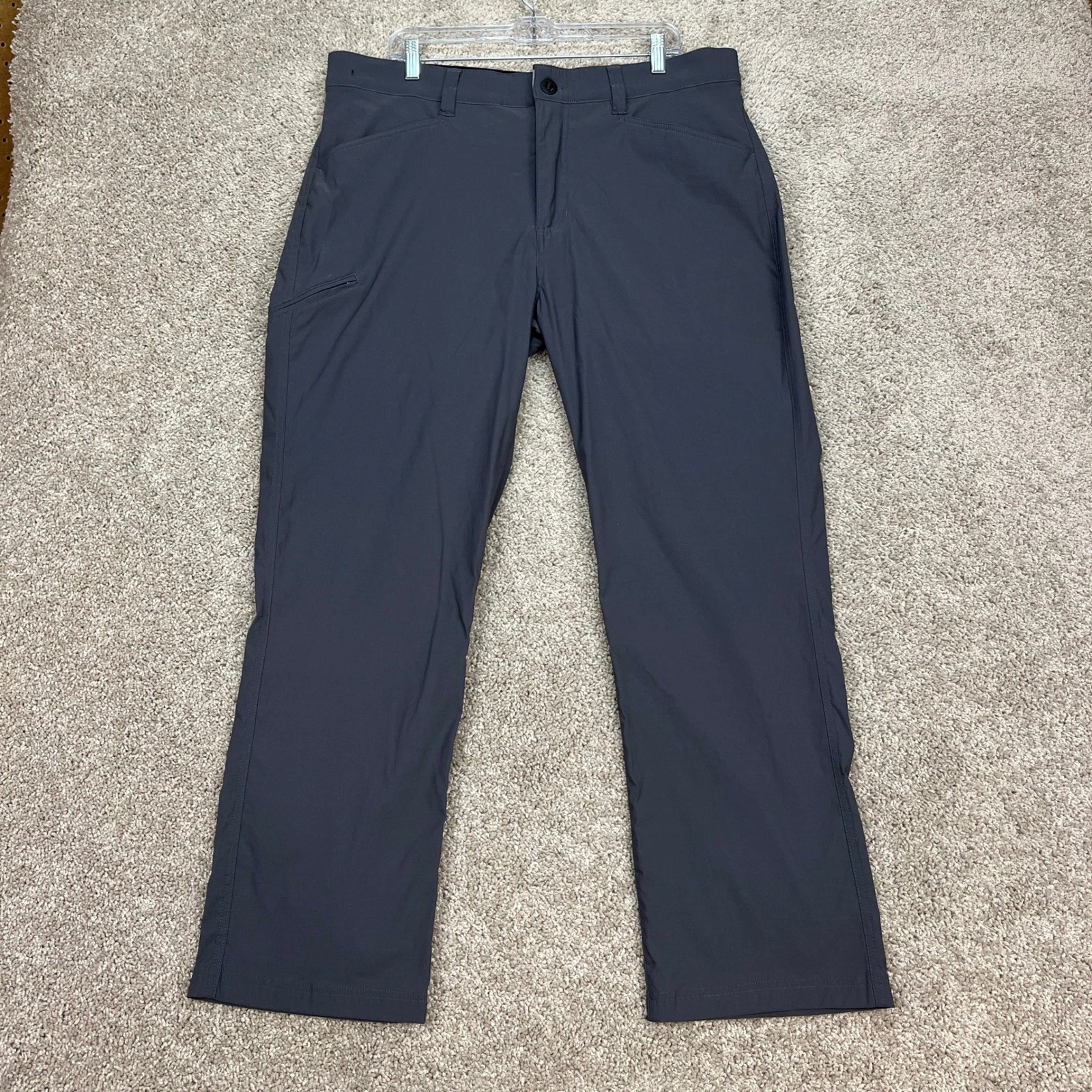 Orvis Technical Pants Men 38x30 Blue Stretch Waistband Straight Leg Performance