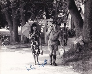 NICOLA PAGETT great vintage original 10 x 8" b/w signed photo