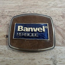 Vintage Banvel Herbicide Belt Buckle Farm Ag