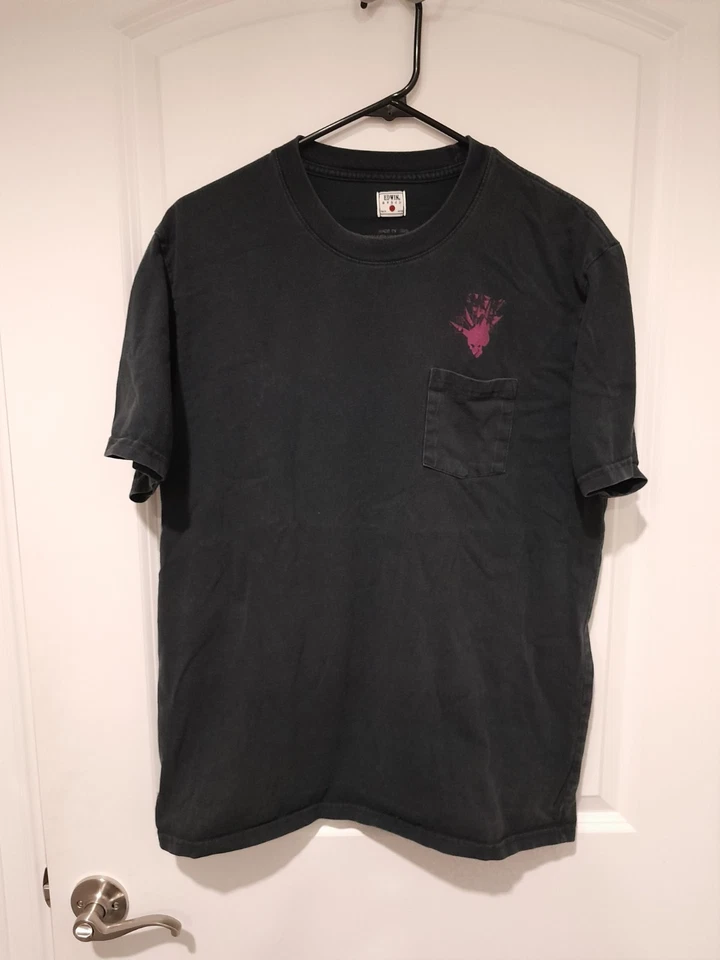 Edwin Mens Punk Club 18S T-Shirt Navy Graphic Size Large Color Fading - Image 2 of 4