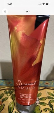 Bath & Body Works Sensual Amber Shea Butter Body Cream 24hr Moisture 8oz