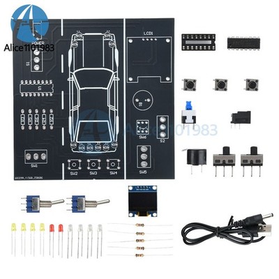 Car Driving Simulation Soldering Practice Kit Electronic Kit Solder Learn #wd
