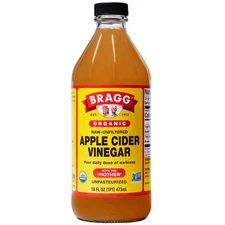 Bragg Organic Apple Cider Vinegar with The Mother, Raw & Unfiltered 16 fl Oz...