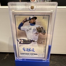 Topps 2021 70 Years Autographs Santiago Espinal #70YA-SE Blue Jays Rookie