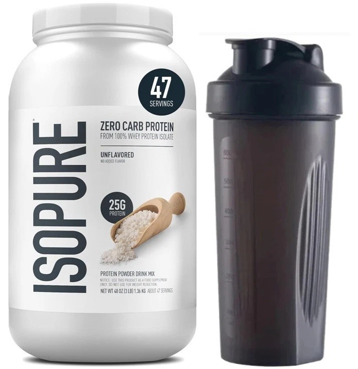 Isopure Unflavored 25G Zero Carb Whey Isolate Protein Powder, 3lbs + FREE SHAKER
Opens in a new wind