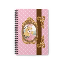 Princess Pink Spiral Notebook   Ruled Journal for Kids