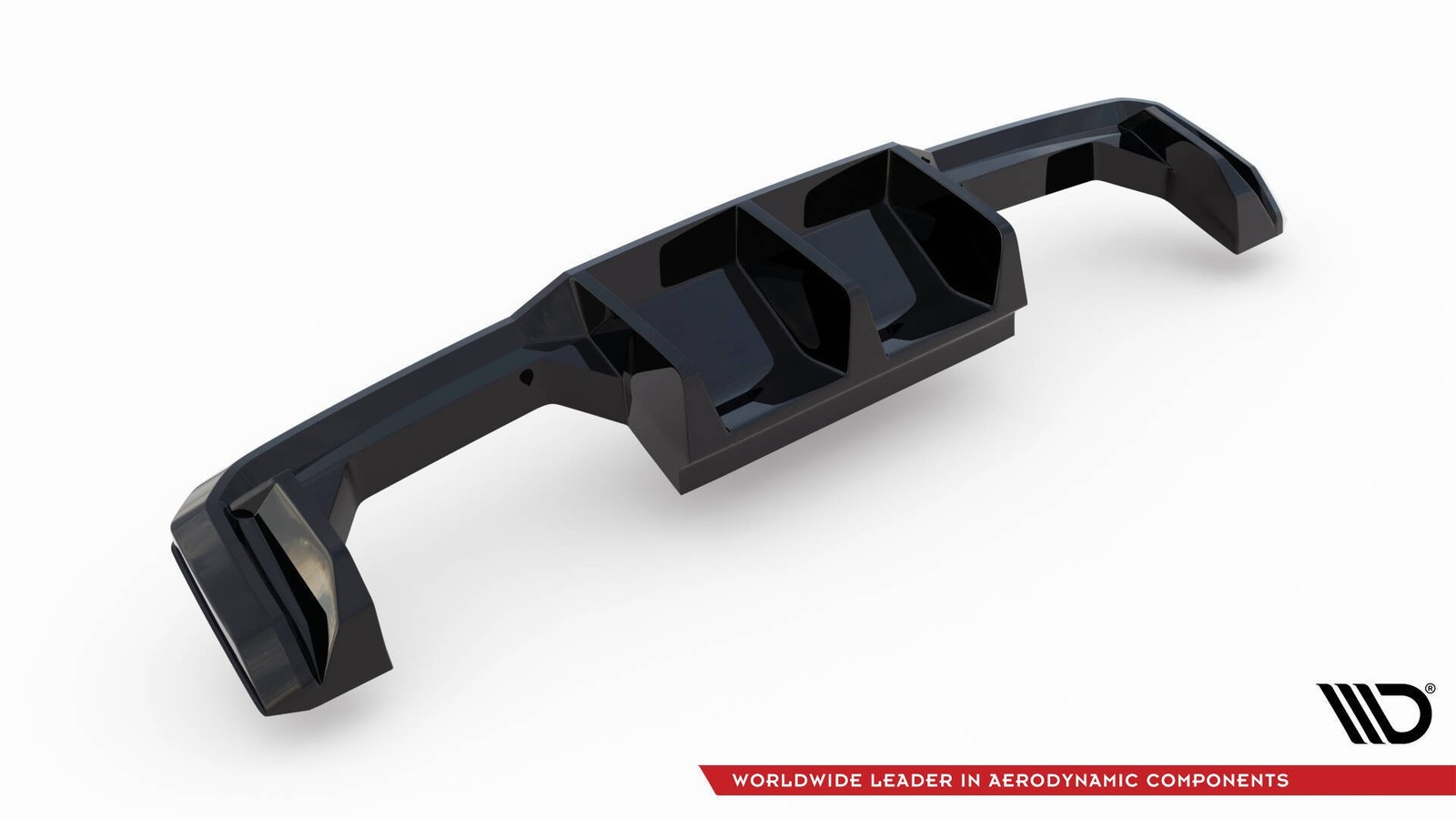 Diffuseur arrière BMW M3 G80 G81 spoiler Maxton Design noir brillant
