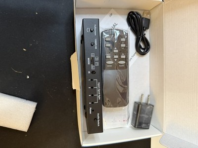 4x1 HDMI Switch and multi-viewer, w/ remote, usb cable and power adapter