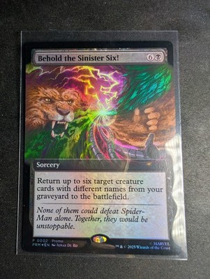 Behold the Sinister Six! 0002 Promo Foil Spider-Man MTG Eng Magic The Gathering