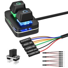 Acrylic External PC Power Button Desktop Computer Motherboard Supply Switch