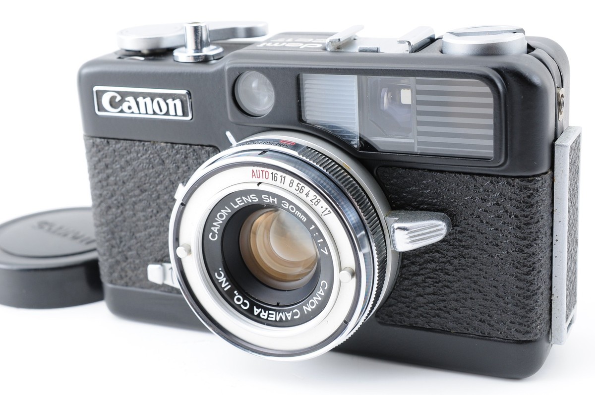 フィルムカメラ Canon demi EE17 30mm f1.7 Black Paint N MINT] Canon Demi EE17 35mm Black paint Half Frame Film Camera