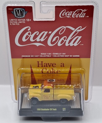 M2 1950 Studebaker 2R A20 Coca Cola Truck Limited Edition Yellow 1/64 New - Picture 4 of 9