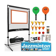 Jazzminton-Sport The Original Paddle Game with Net for Indoors Outdoor