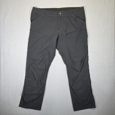 Kuhl Pants Mens 42x34 Gray Renegade Hiking Technical Stretch Nylon Performance