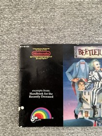 BEETLEJUICE BEETLE JUICE ORIGINAL INSTRUCTION MANUAL GAME BOOK NINTENDO NES