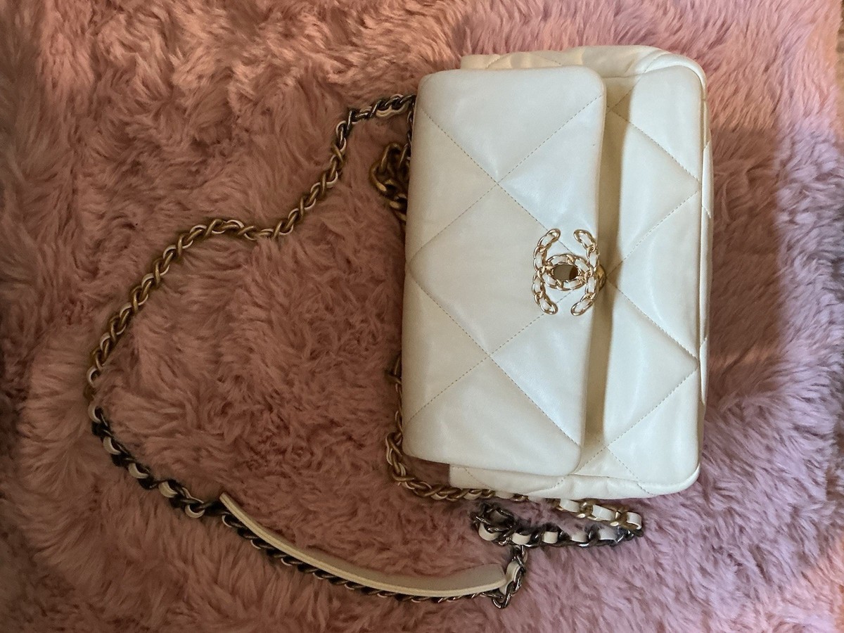 Authentic Chanel 19 Top Handle Crossbody Bag Purse with IC Chip | eBay