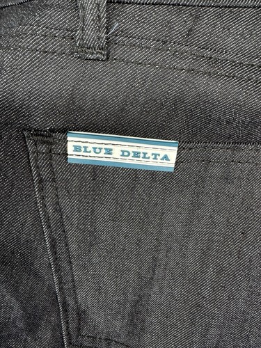 Jeans Delta Blu Blu Elasticizzato Denim Sartoriale USA Uomo 30x29 LEGGI - Foto 3 di 8