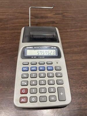Tested Works Casio Printing Calculator HR-8B Small Vintage