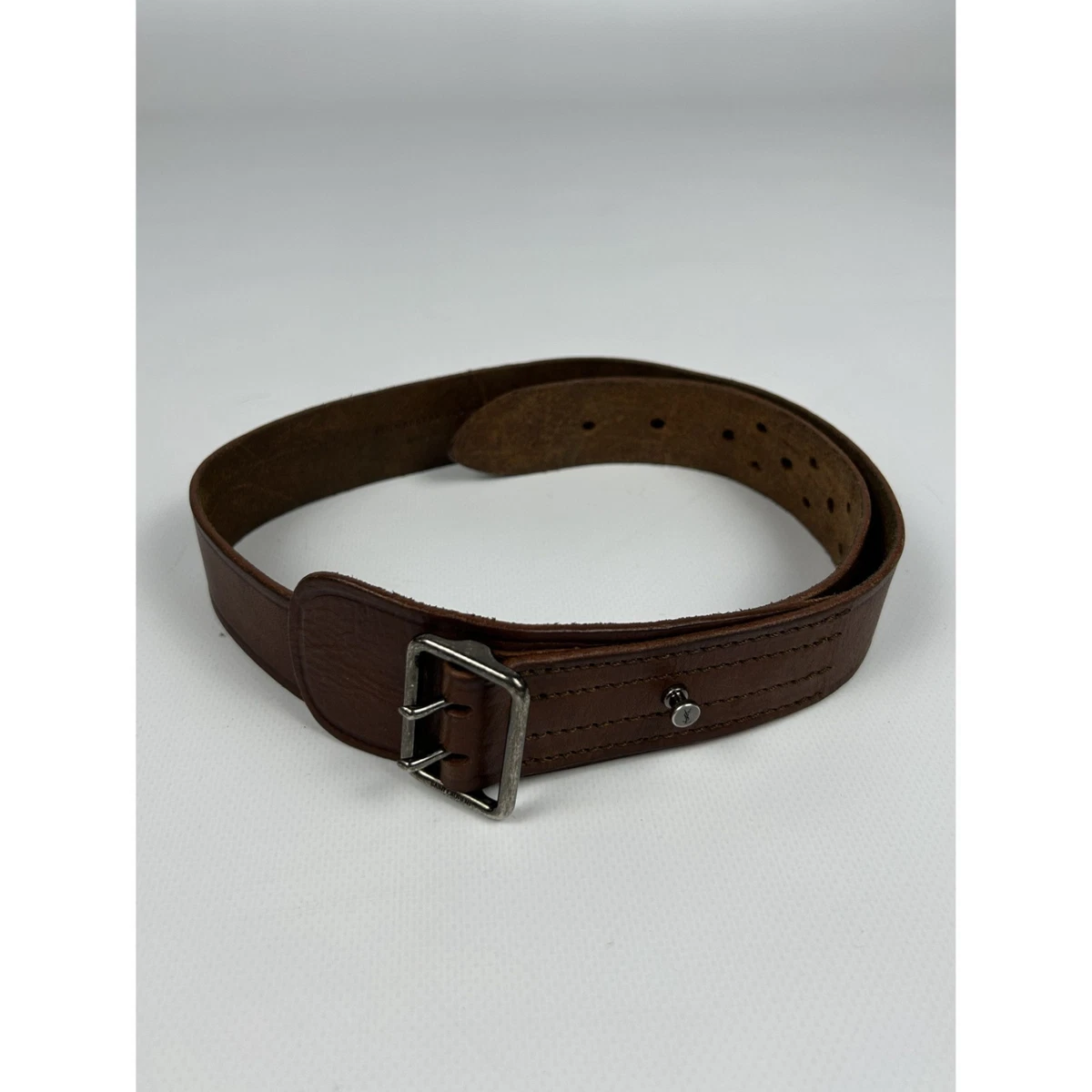 Vintage Yves Saint Laurent YSL Belt Neckless Faux Wood Brown Geometric Squares Saint Laurent Brown Belts for Women for sale | eBay main image 4