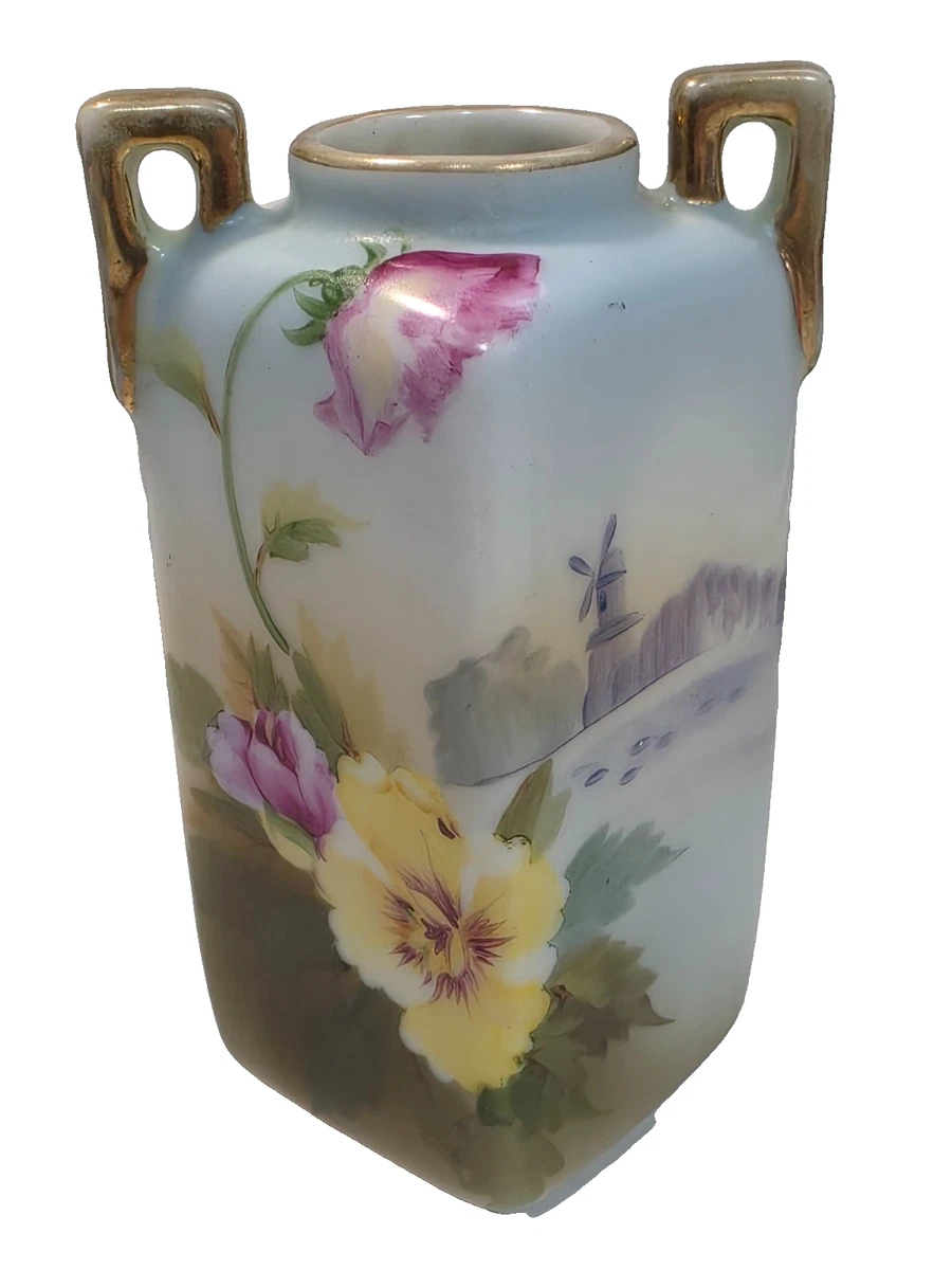 陶瓷金色复古原版古董日本花瓶| eBay