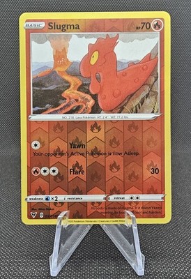 Slugma #027/185 Reverse Holo Common Vivid Voltage Pokemon 