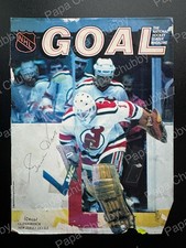 Glenn Resch 1983 Goal Magazine (cover page only) Signed Auto New Jersey Devils