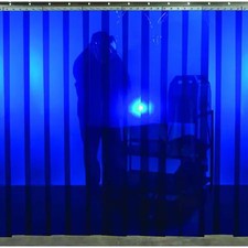 Steiner 83423B Welding Strip Curtain, Transparent Pvc, 8 Ft. W., 10 Ft. H., 72