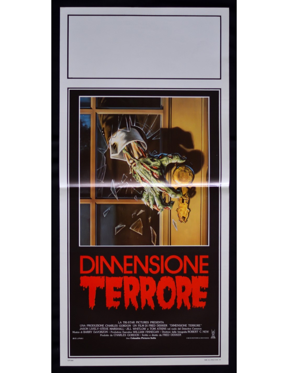 Locandina originale film Dimensione terrore (1987) - Regia di Fred Dekker