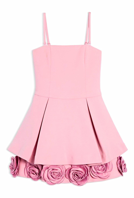 KatieJnyc Girls' Party Dress with Rosettes, Size 9-10. Pink