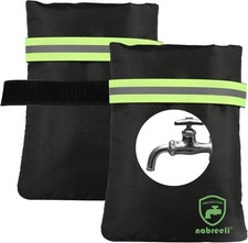 2Pack Outdoor Faucet Covers for Winter Freeze Protection, 8.5  x5.9  x1.9  T