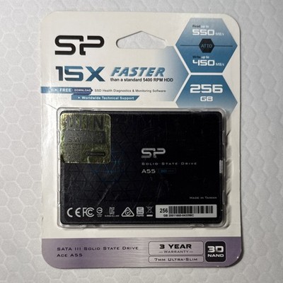 Silicon Power Ace A55 256GB SATA III 2.5'' Internal SSD, 550MB/s, Shock Resistant