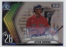 2022 Bowman Chrome Scouts Top 100 20/50 Jeter Downs #BTP-28 Auto 0a8t