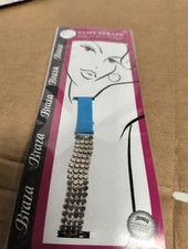 BRAZA SASSY STRAPS Blue w/ Metal For Strapless/Multiway Bras - Brand New Sealed