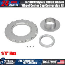For Bmw Style 5 Rc090 Cnc Aluminum Wheel Center Cap Conversion Kit 1x -14 Hex For Bmw Style 5 Rc090 Cnc Aluminum Wheel Center Cap Conversion Kit 1x -14 Hex