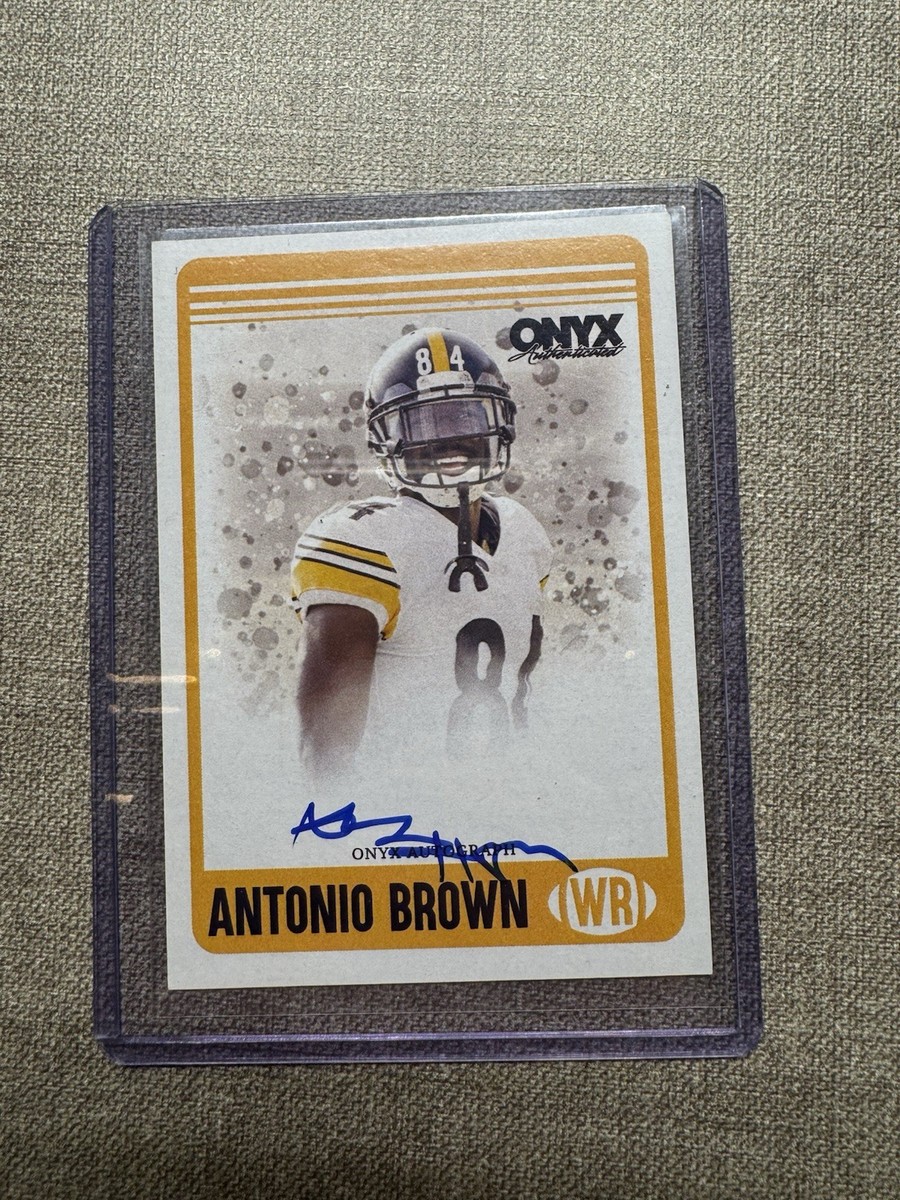 2025 Onyx Authenticated Antonio Brown #84 On Card Autograph