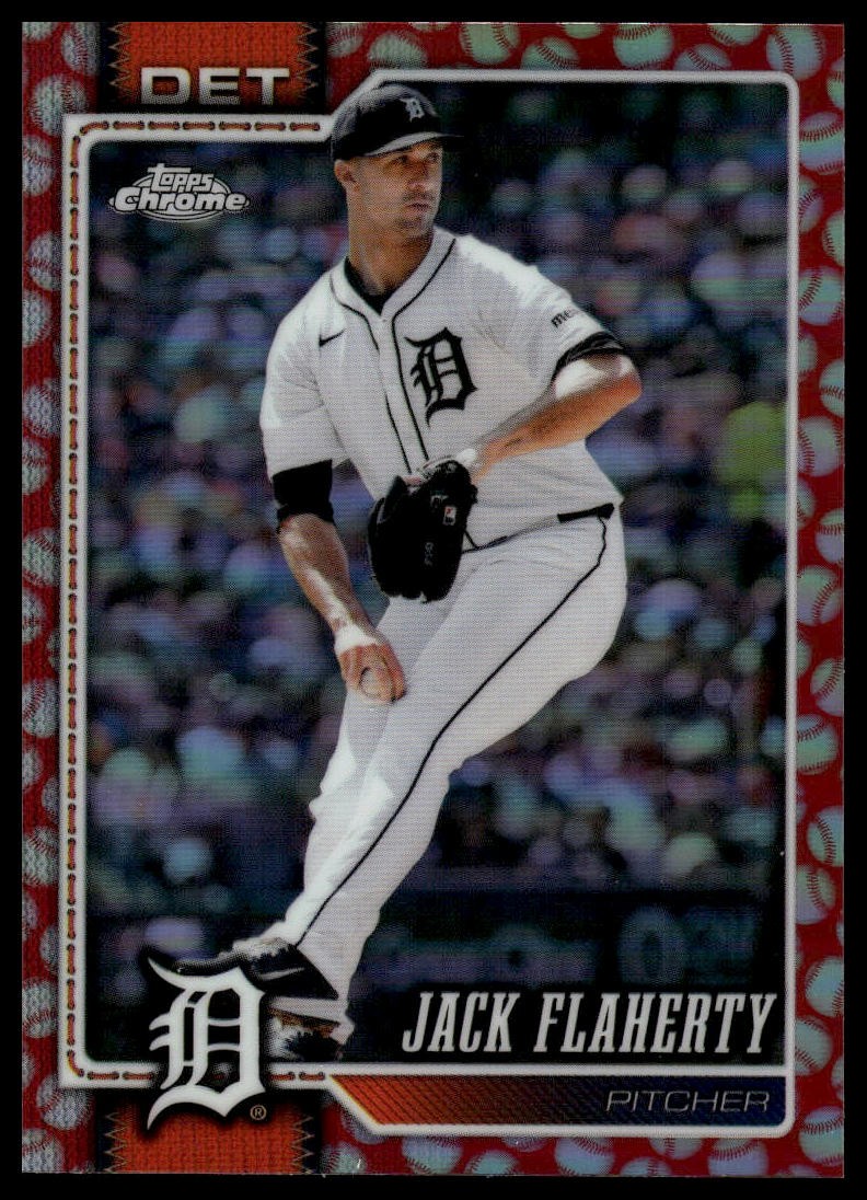 2026 Topps Chrome #14 Jack Flaherty Baseball Seams Refractors