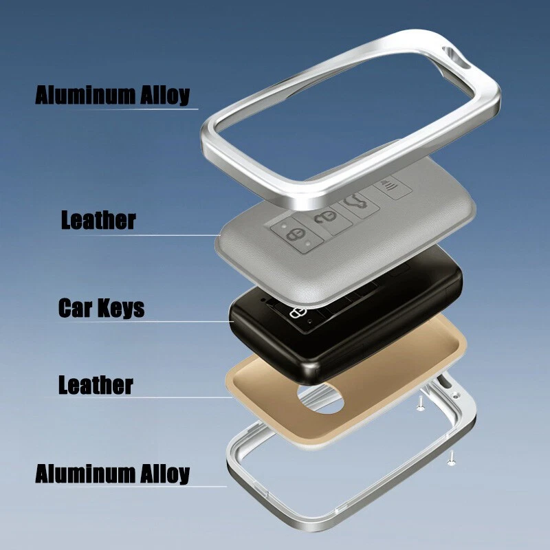 Funda de cuero de aleación para llavero de coche para Lexus UX ES LC ES350 UX250 LS350 ES300h Foto 3 de 4