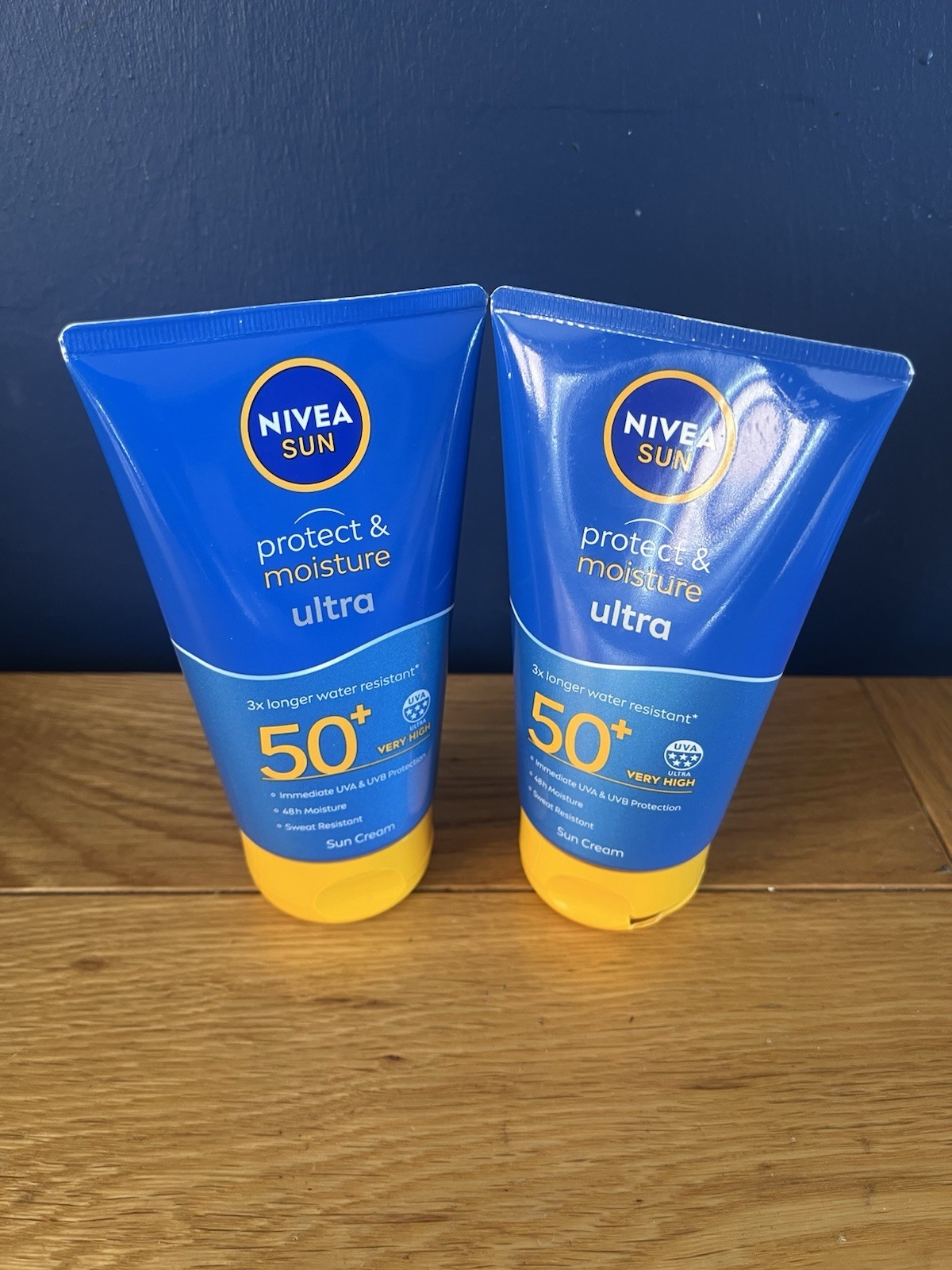 2 X Nivea Sun Protect & Moisture Ultra Sun Cream SPF50+ - 150ml