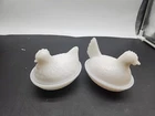 Westmoreland 1930's ROOSTER & HEN ON NEST SET- RARE SET IN AMAZING CONDITION!