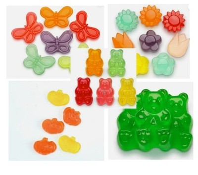 10 lbs Pounds Albanese Confectionery Gummi BEARS, BUTTERFLIES BLOSSOMS PUMPKINS