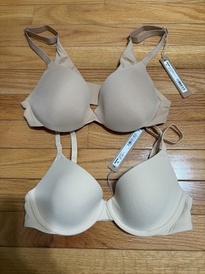 NWT Skims full coverage lightly lined bra and t-shirt bra set Size 32A