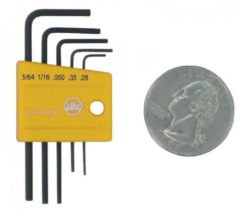 Wiha 35393 5 Piece Mini L-Key Short Hex SAE Set - Image 2 of 2