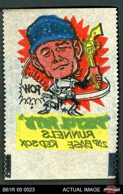 1961 Topps Magic Rub-Offs Pete Runnels Red Sox 5 - EX