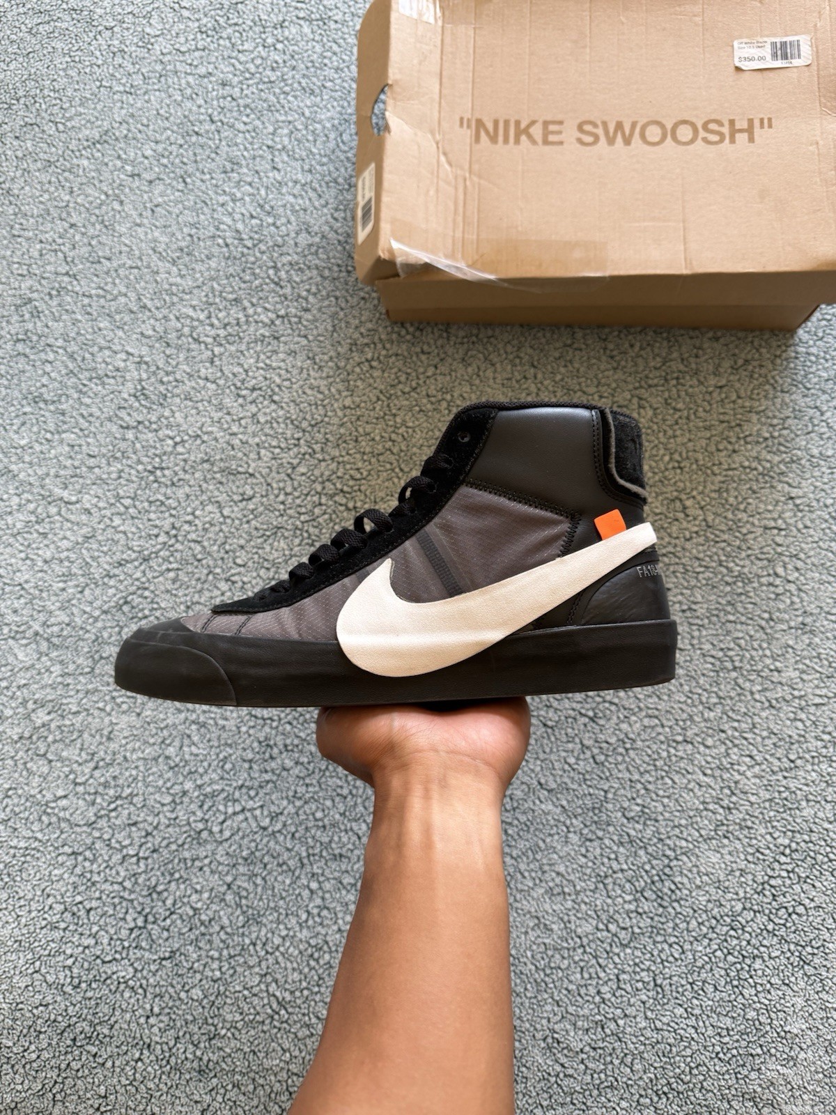 OFF WHITE X NIKE Taglia 10 5 Blazer Nike Mid x OFF WHITE 'Grim Reapers' 2018