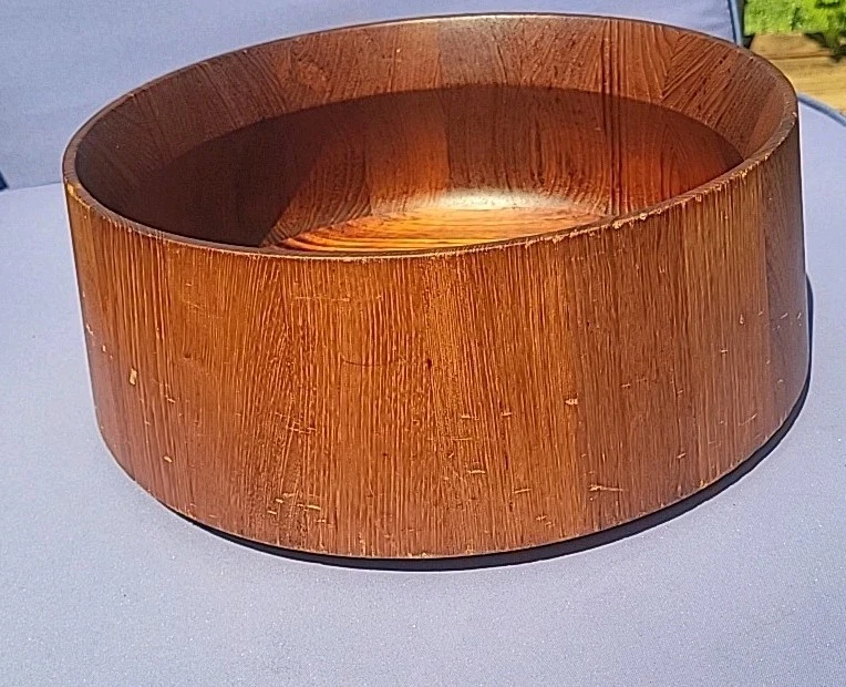 🔥 Cuenco de teca Dansk Designs Denmark IHQ años 50 marca de cuatro patos mediados de siglo moderno Foto 3 de 4