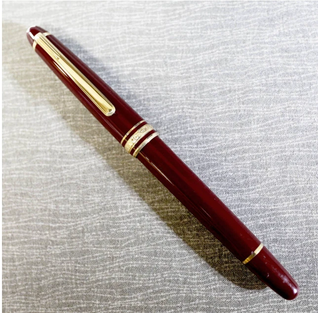 Pluma Estilográfica Montblanc 144 Meisterstykke Burdeos Borgoña Foto 2 de 4