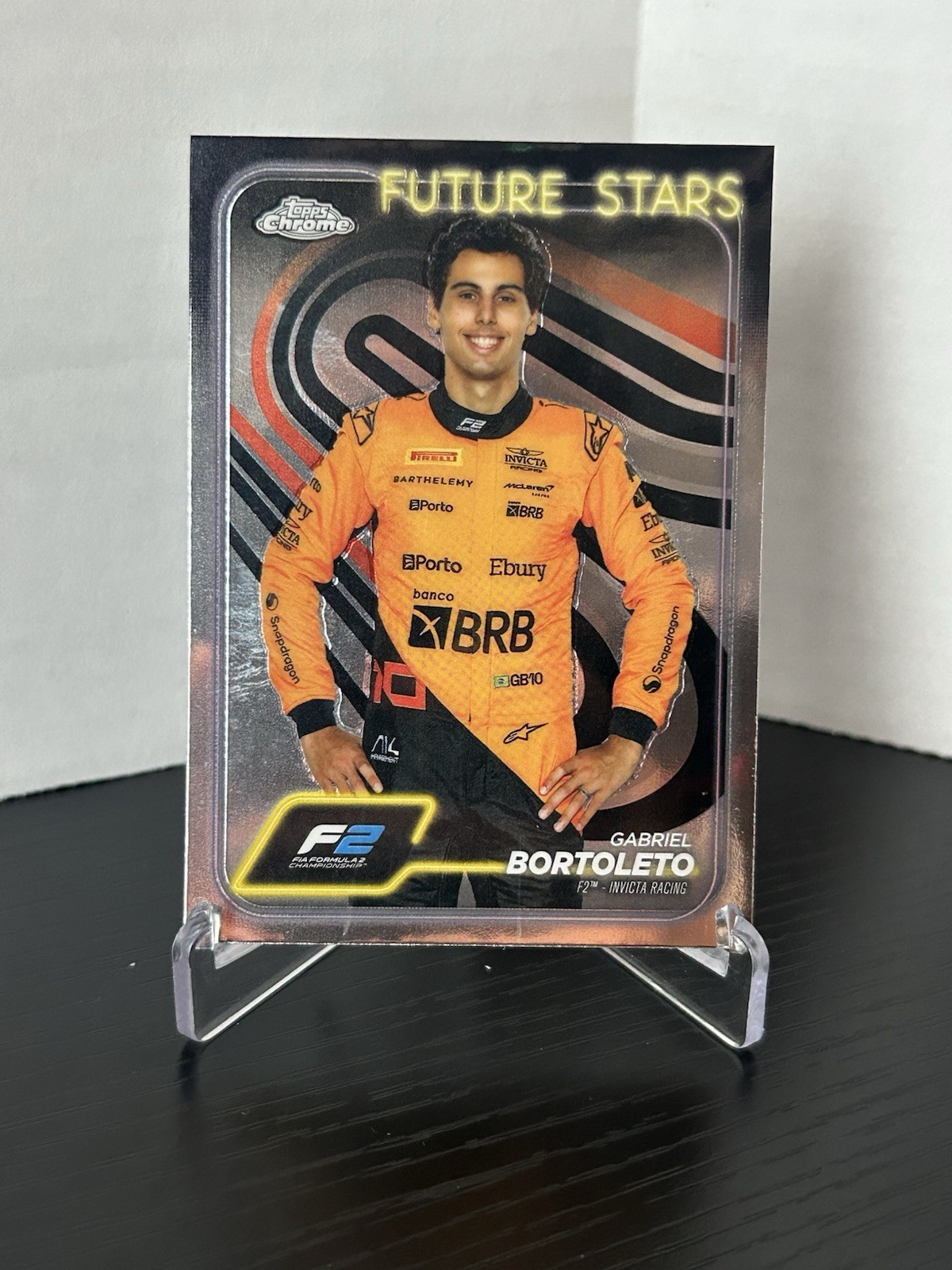 2024 Topps Chrome Formula 1 - F2 Drivers Future Stars Gabriel Bortoleto #28 (RC)
