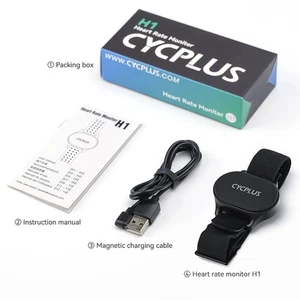 Cycplus Heart Rate Monitor Armband, Bluetooth 4.0 & ANT+ Compatible All Brands