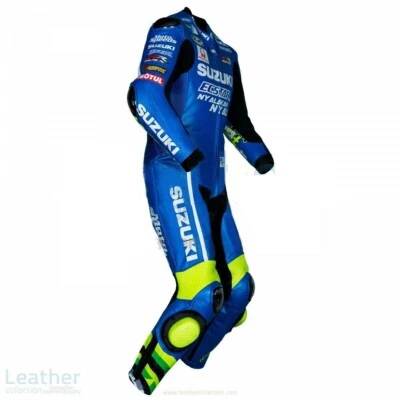 SUZUKI Lederkombi Leder Bikeranzug Rennen Motorrad Lederjacke Hose CE-Anerkannt - Bild 1 von 4