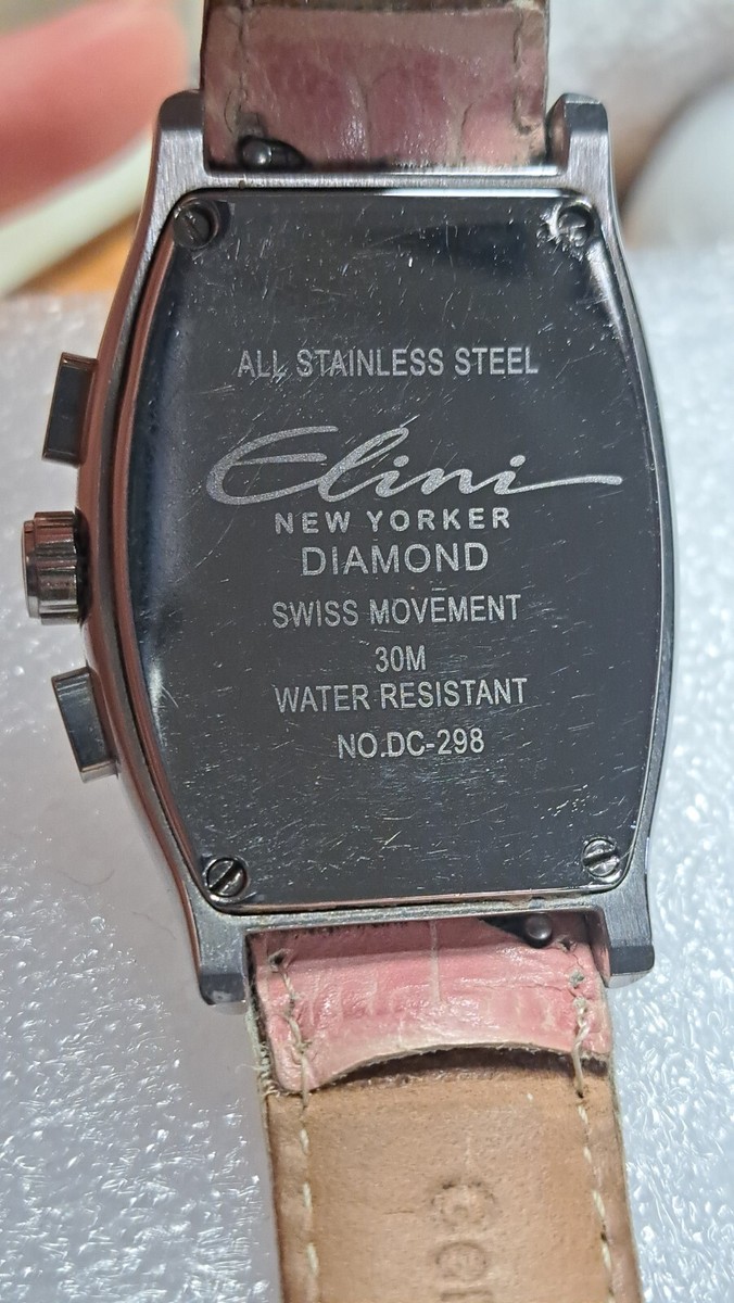 ELINI エリーニ　ダイヤモンド　DOLCE ピンク　トノー　腕時計 Women's Estate Vintage Watches | Elini Dolce Lady's Stainless